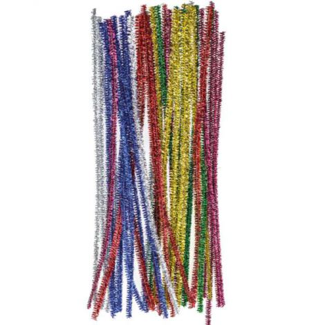 Druciki kreatywne Brewis 30cm Mix Metal, 40szt